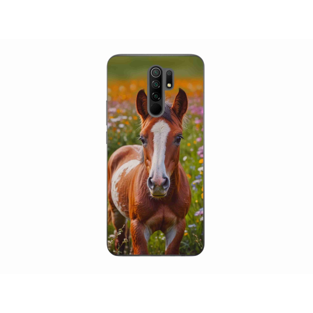 Gelový kryt mmCase na Xiaomi Redmi 9 - roztomilé hříbě