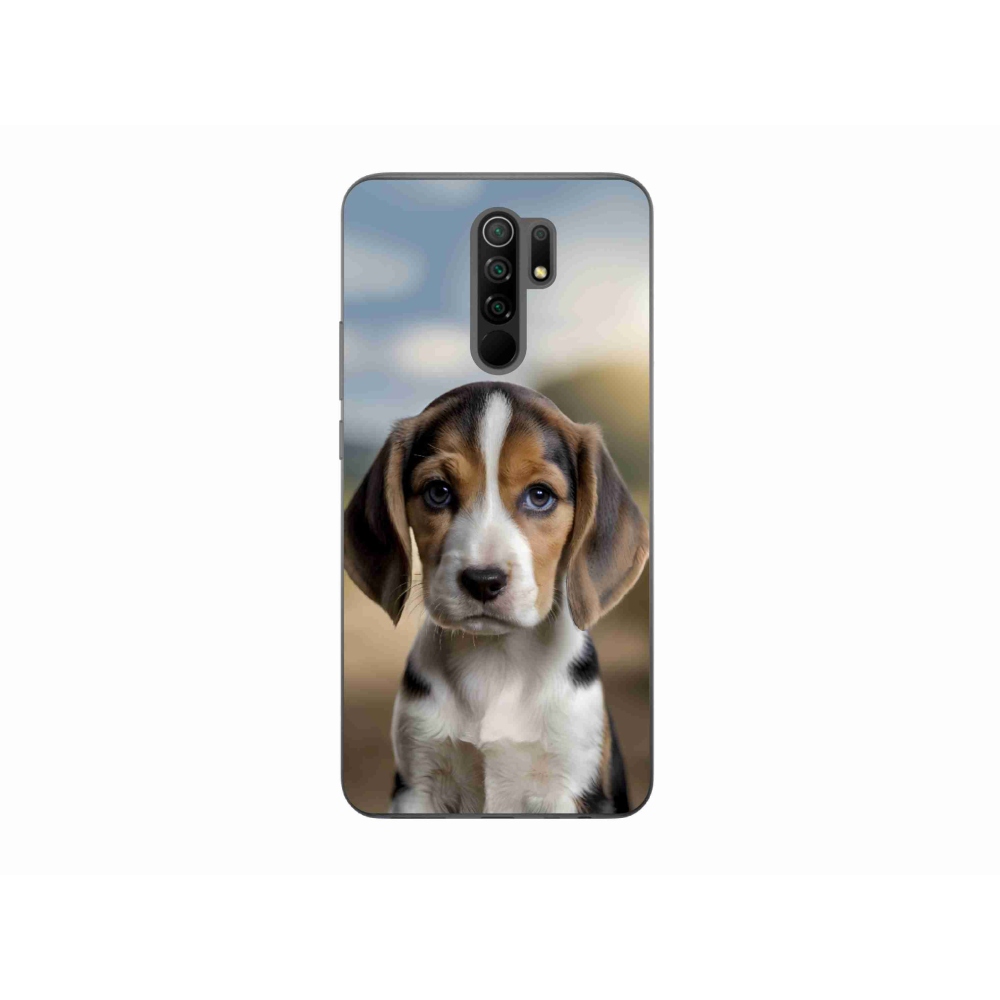 Gelový kryt mmCase na Xiaomi Redmi 9 - roztomilý bígl