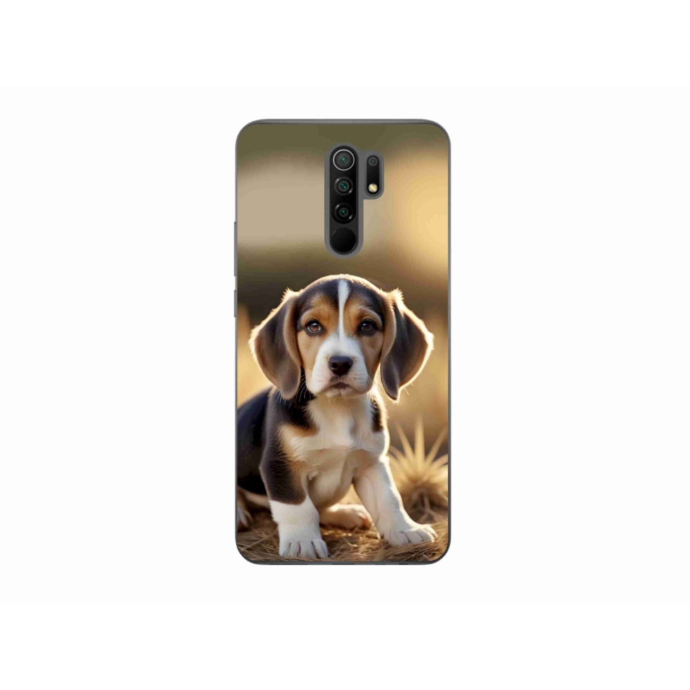 Gelový kryt mmCase na Xiaomi Redmi 9 - roztomilý bígl
