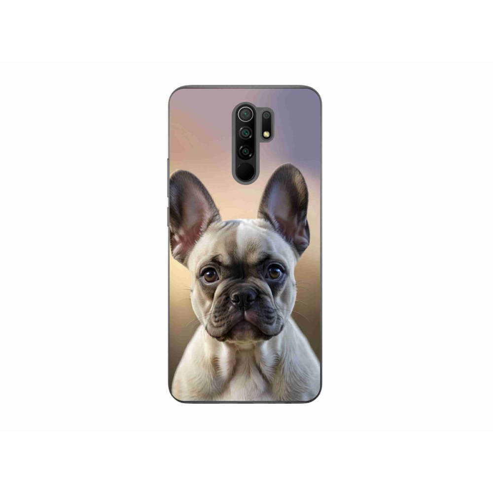 Gelový kryt mmCase na Xiaomi Redmi 9 - roztomilý francouzský buldoček