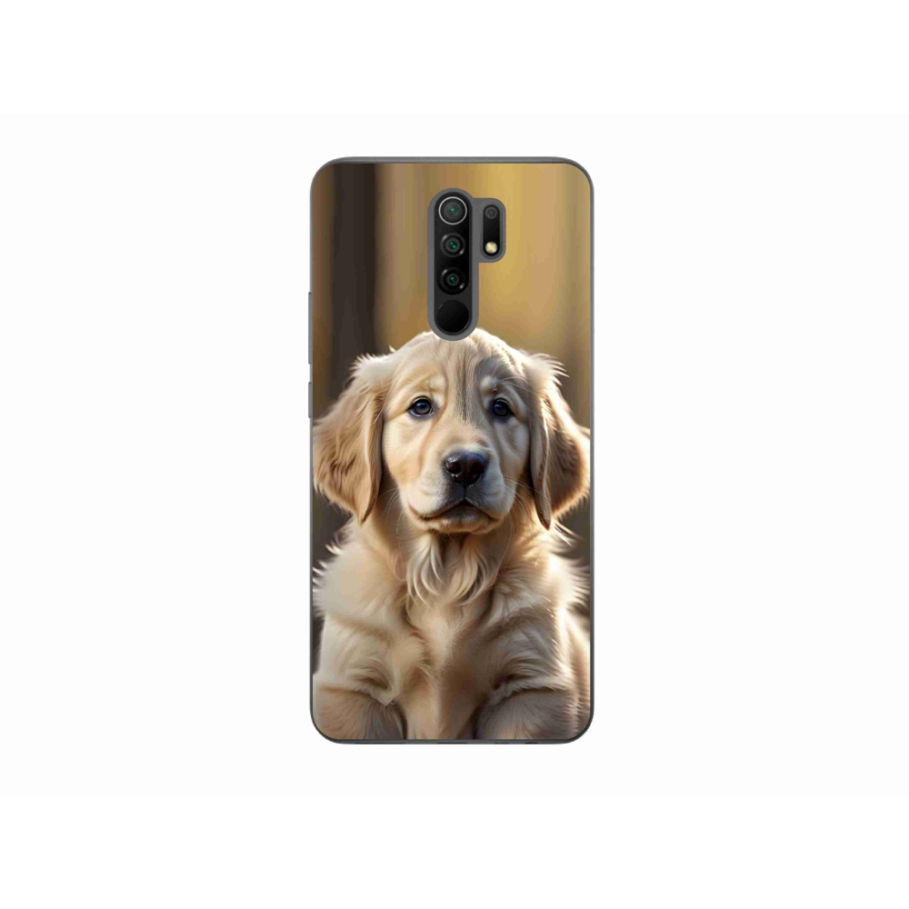 Gelový kryt mmCase na Xiaomi Redmi 9 - roztomilý zlatý retrívr