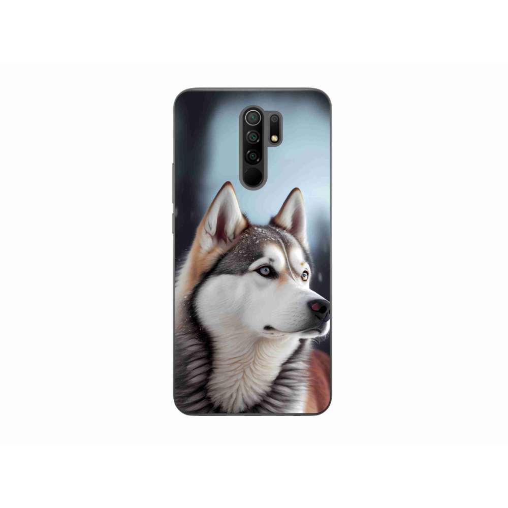 Gelový kryt mmCase na Xiaomi Redmi 9 - sibiřský husky
