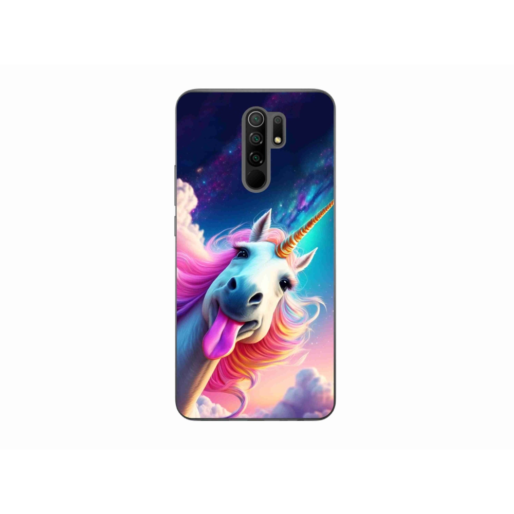 Gelový kryt mmCase na Xiaomi Redmi 9 - šílený jednorožec