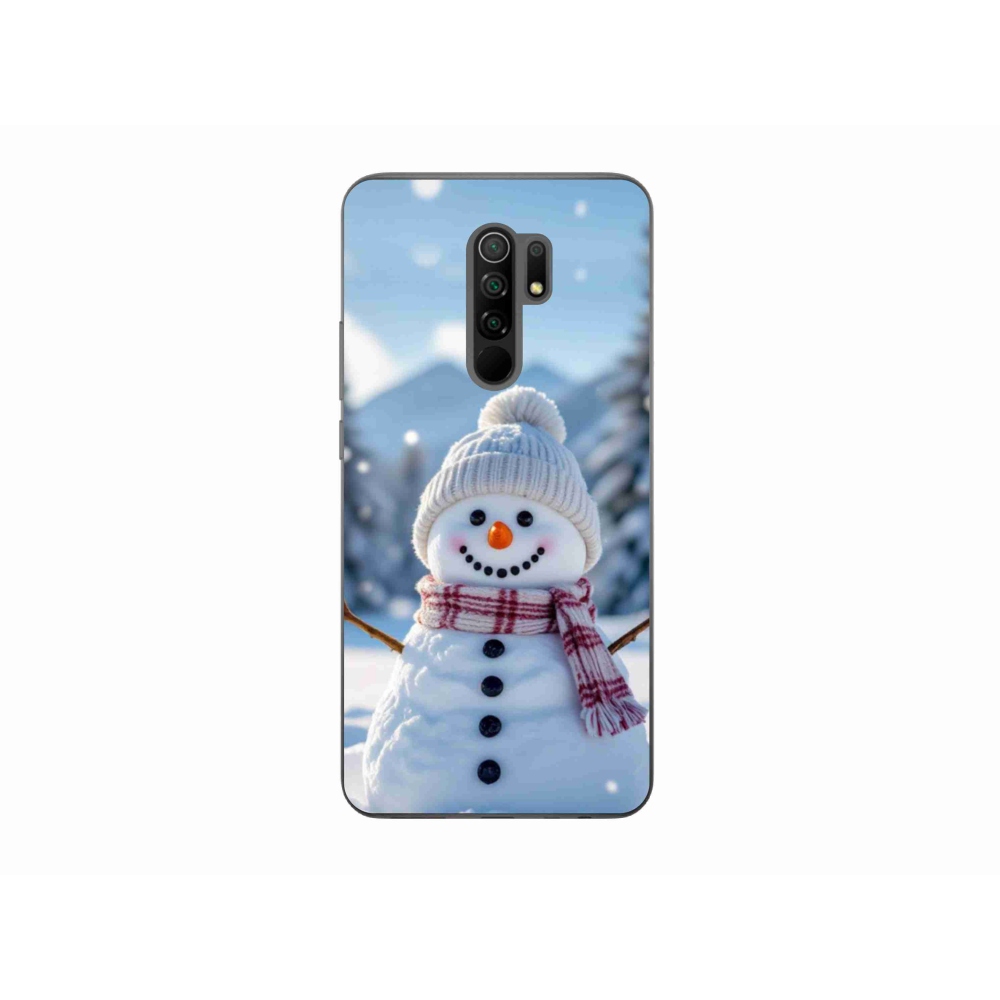 Gelový kryt mmCase na Xiaomi Redmi 9 - sněhulák 3