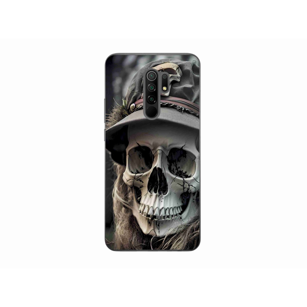 Gelový kryt mmCase na Xiaomi Redmi 9 - temná lebka