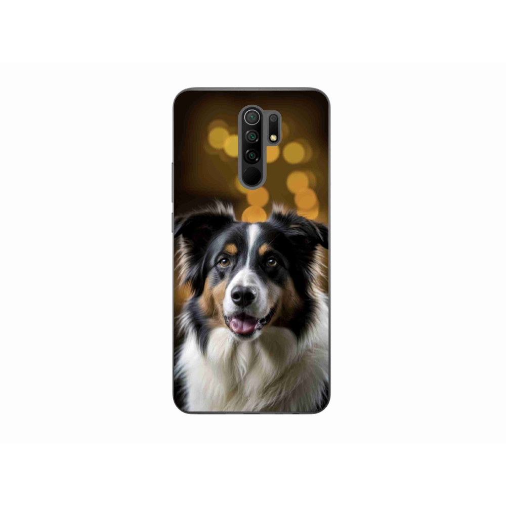 Gelový kryt mmCase na Xiaomi Redmi 9 - usměvavý australský ovčák