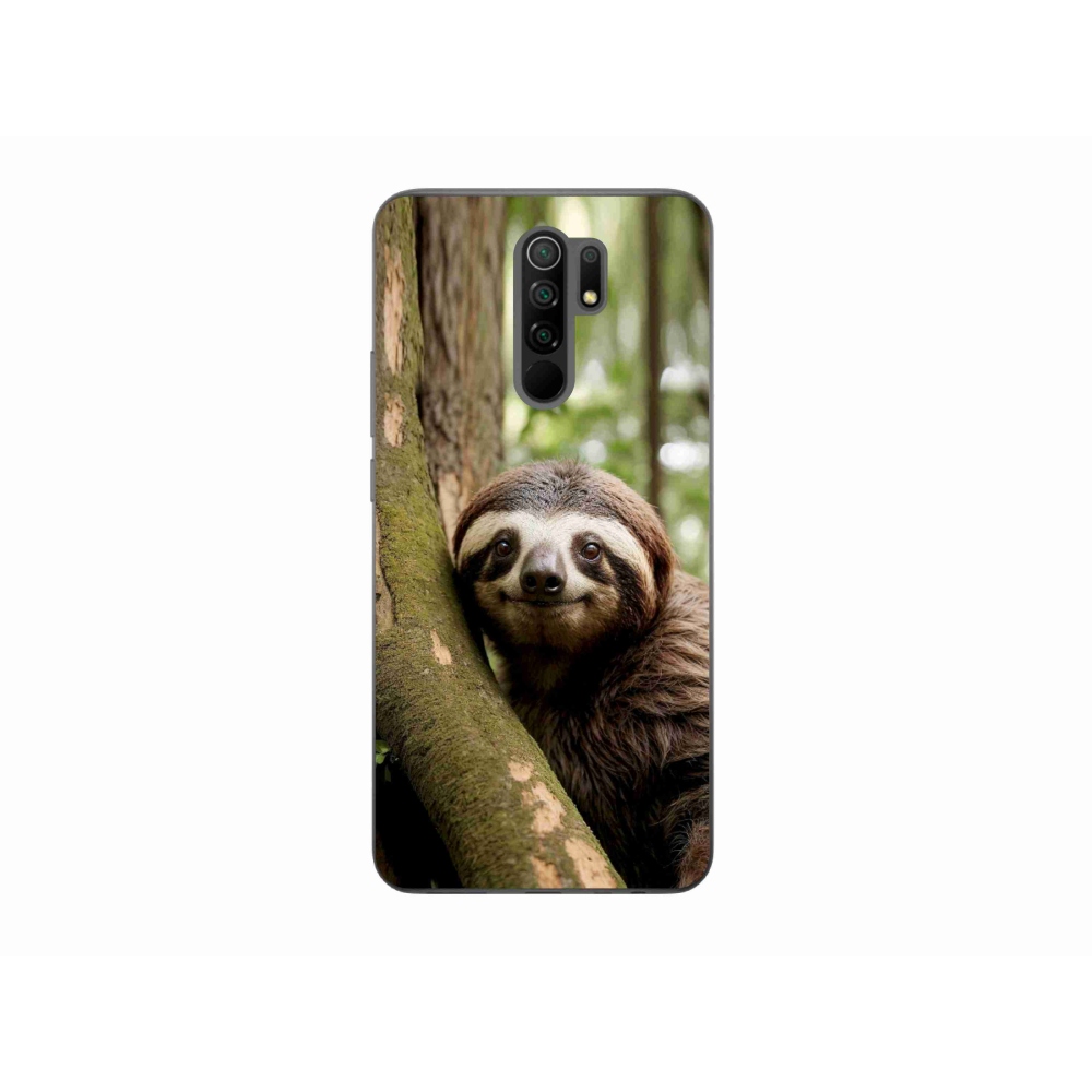 Gelový kryt mmCase na Xiaomi Redmi 9 - usměvavý lenochod