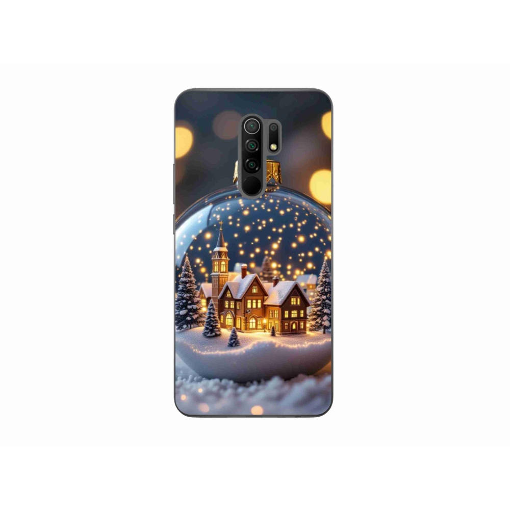 Gelový kryt mmCase na Xiaomi Redmi 9 - vánoční koule 4