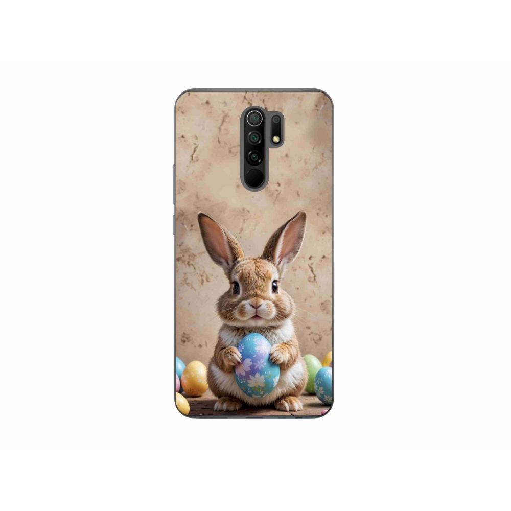 Gelový kryt mmCase na Xiaomi Redmi 9 - velikonoční králíček