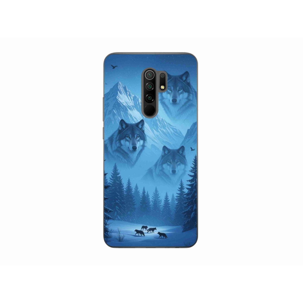 Gelový kryt mmCase na Xiaomi Redmi 9 - vlčí smečka