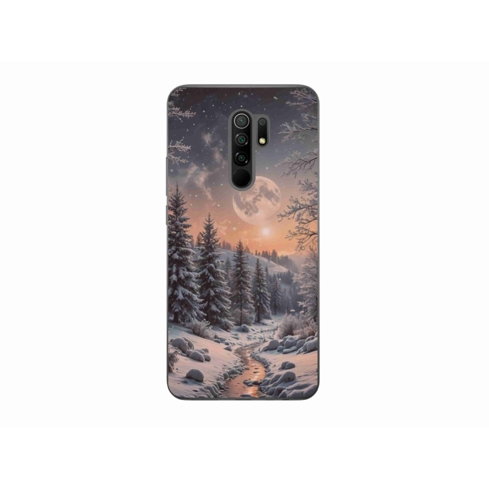 Gelový kryt mmCase na Xiaomi Redmi 9 - zimní krajina 2