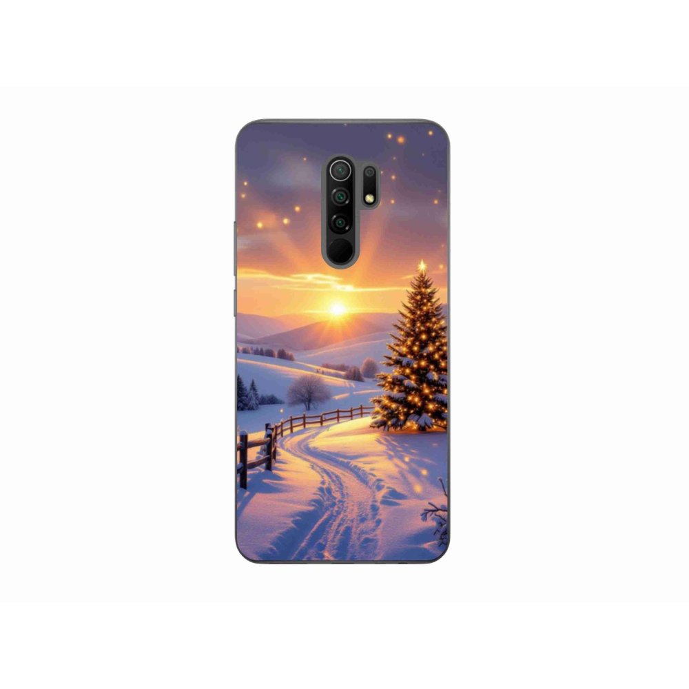 Gelový kryt mmCase na Xiaomi Redmi 9 - zimní krajina