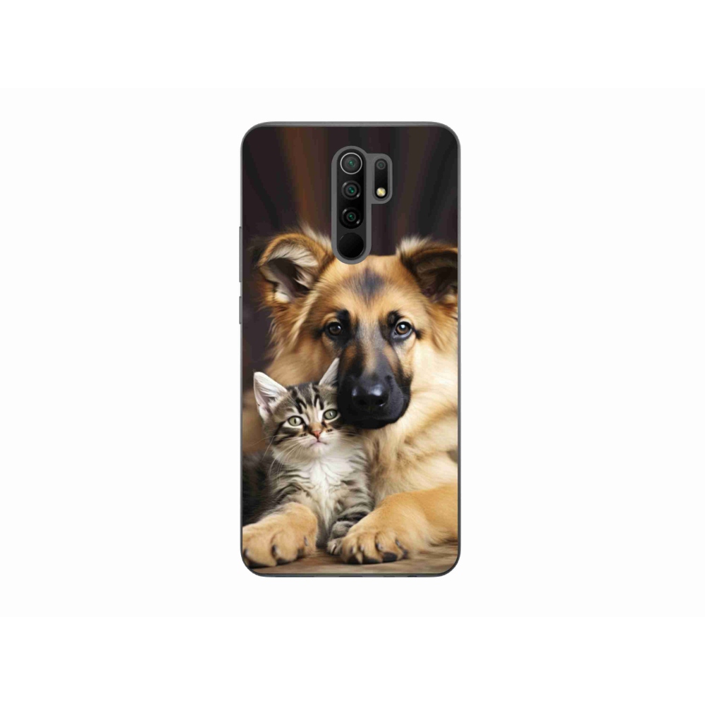 Gelový kryt mmCase na Xiaomi Redmi 9 - zvířecí přátelství