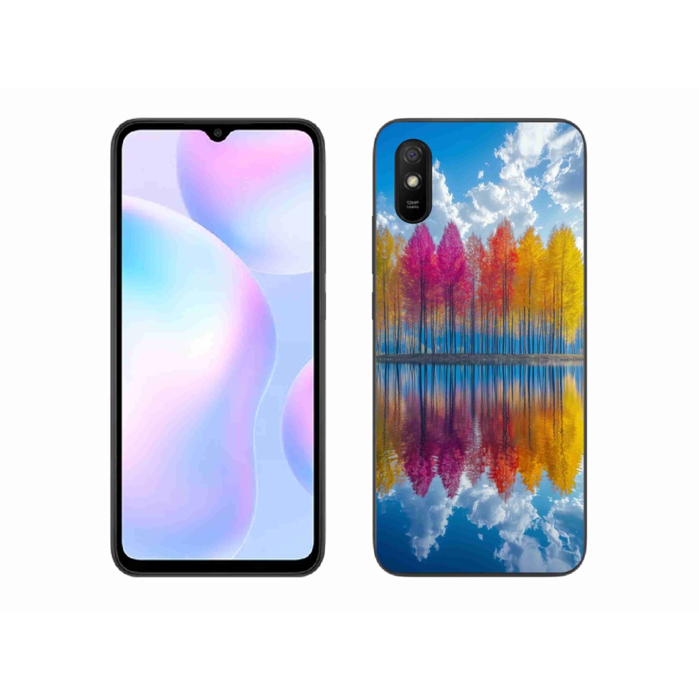 Gelový kryt mmCase na Xiaomi Redmi 9A - barevné stromy