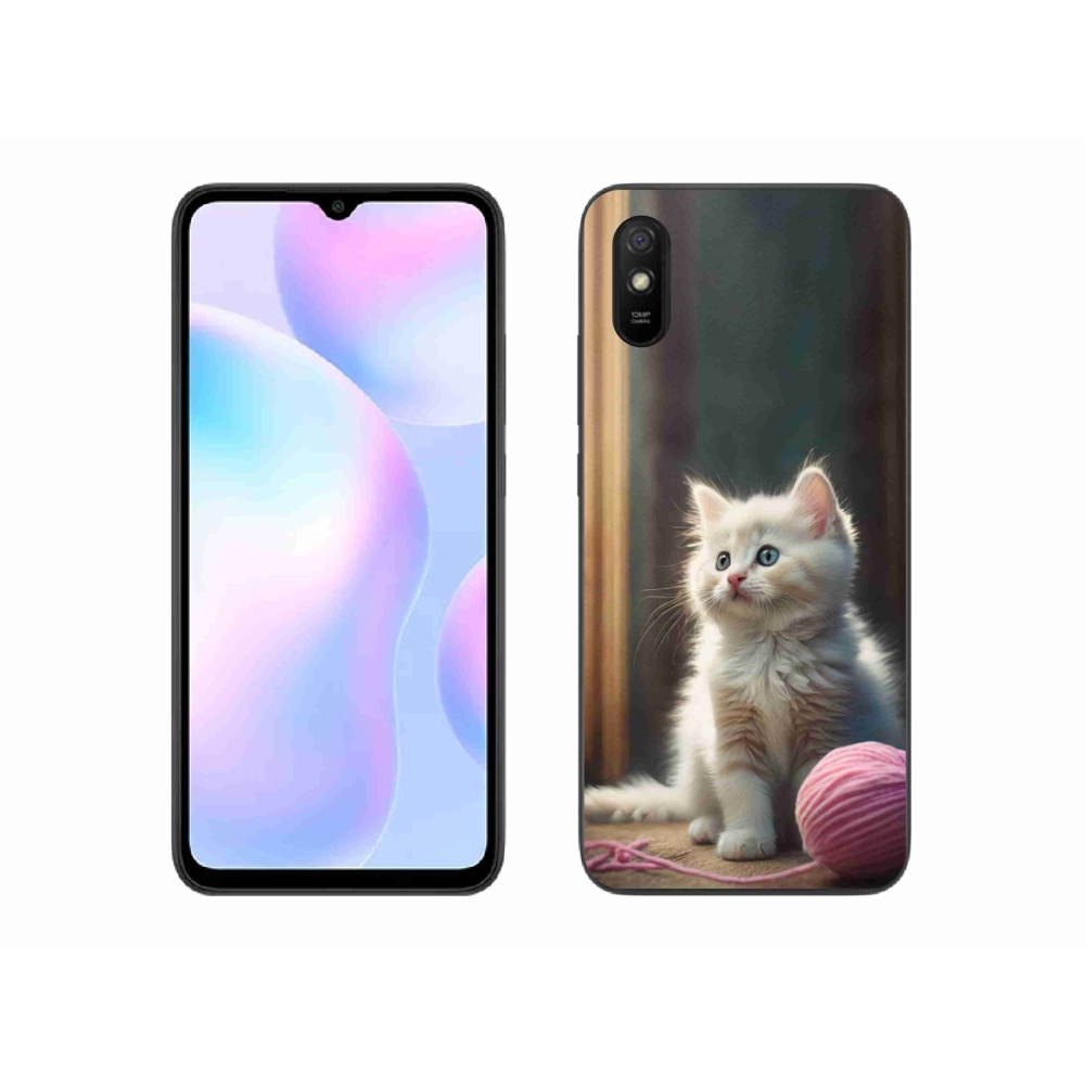 Gelový kryt mmCase na Xiaomi Redmi 9A - bílé kotě 2