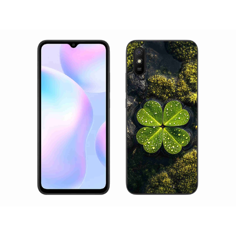 Gelový kryt mmCase na Xiaomi Redmi 9A - čtyřlístek