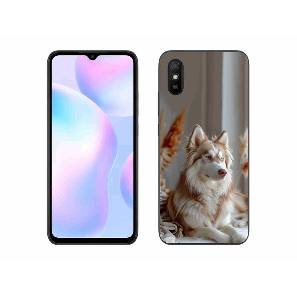 Gelový kryt mmCase na Xiaomi Redmi 9A - klidný sibiřský husky