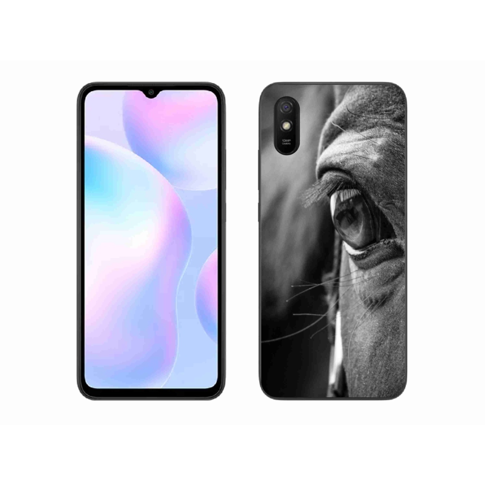 Gelový kryt mmCase na Xiaomi Redmi 9A - koňský pohled