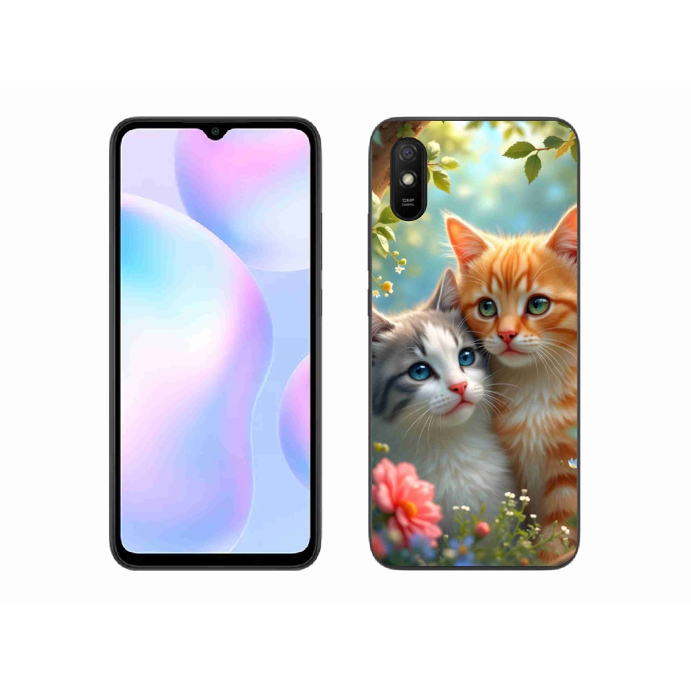 Gelový kryt mmCase na Xiaomi Redmi 9A - kočičí láska 2