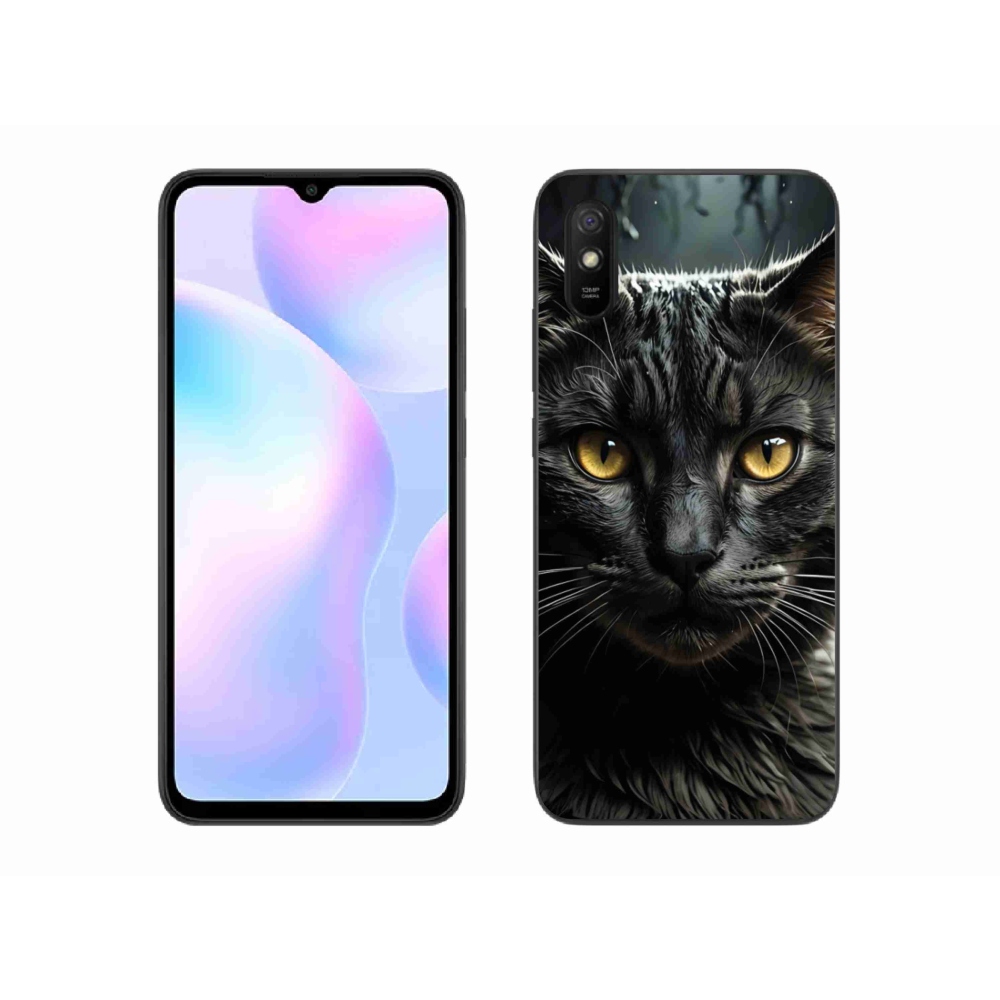 Gelový kryt mmCase na Xiaomi Redmi 9A - kočičí pohled 3