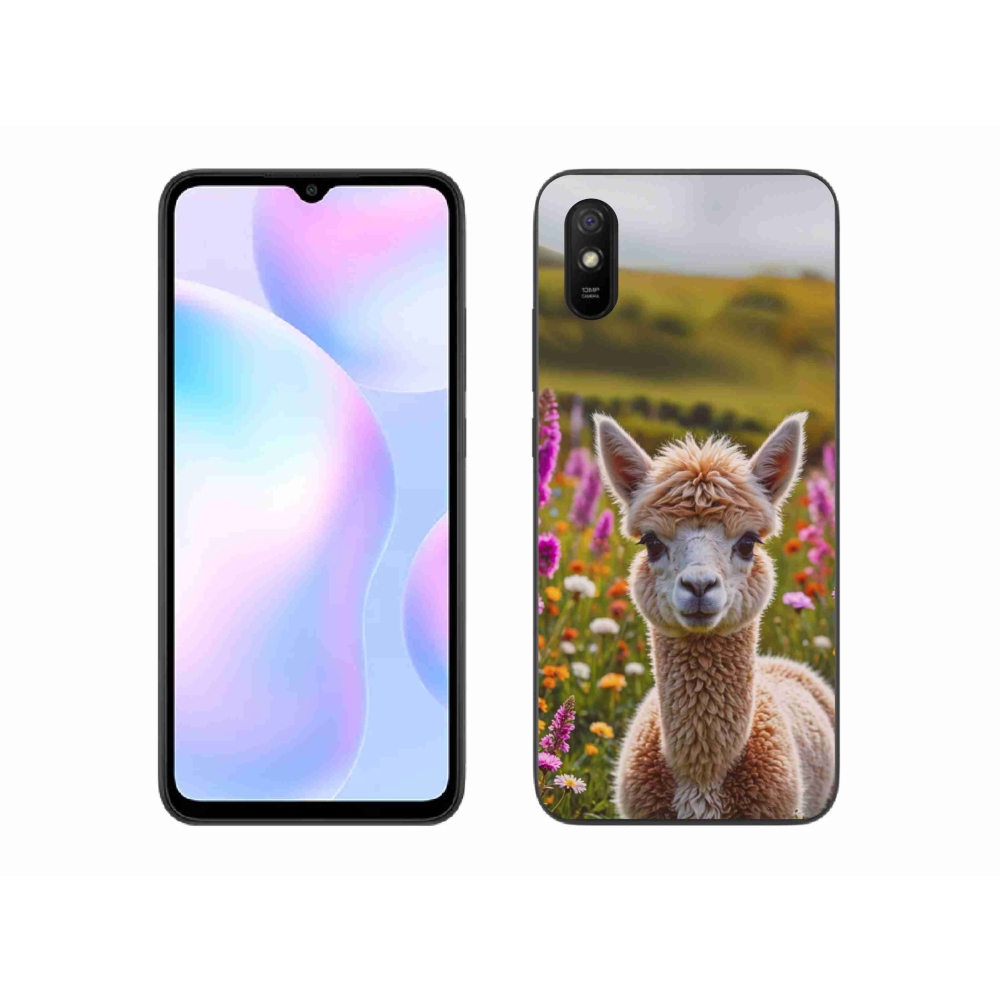 Gelový kryt mmCase na Xiaomi Redmi 9A - lama na louce