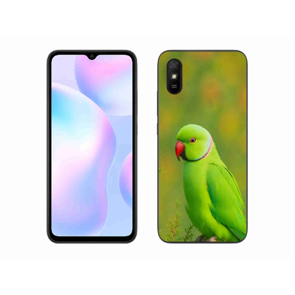 Gelový kryt mmCase na Xiaomi Redmi 9A - papoušek alexandr 2