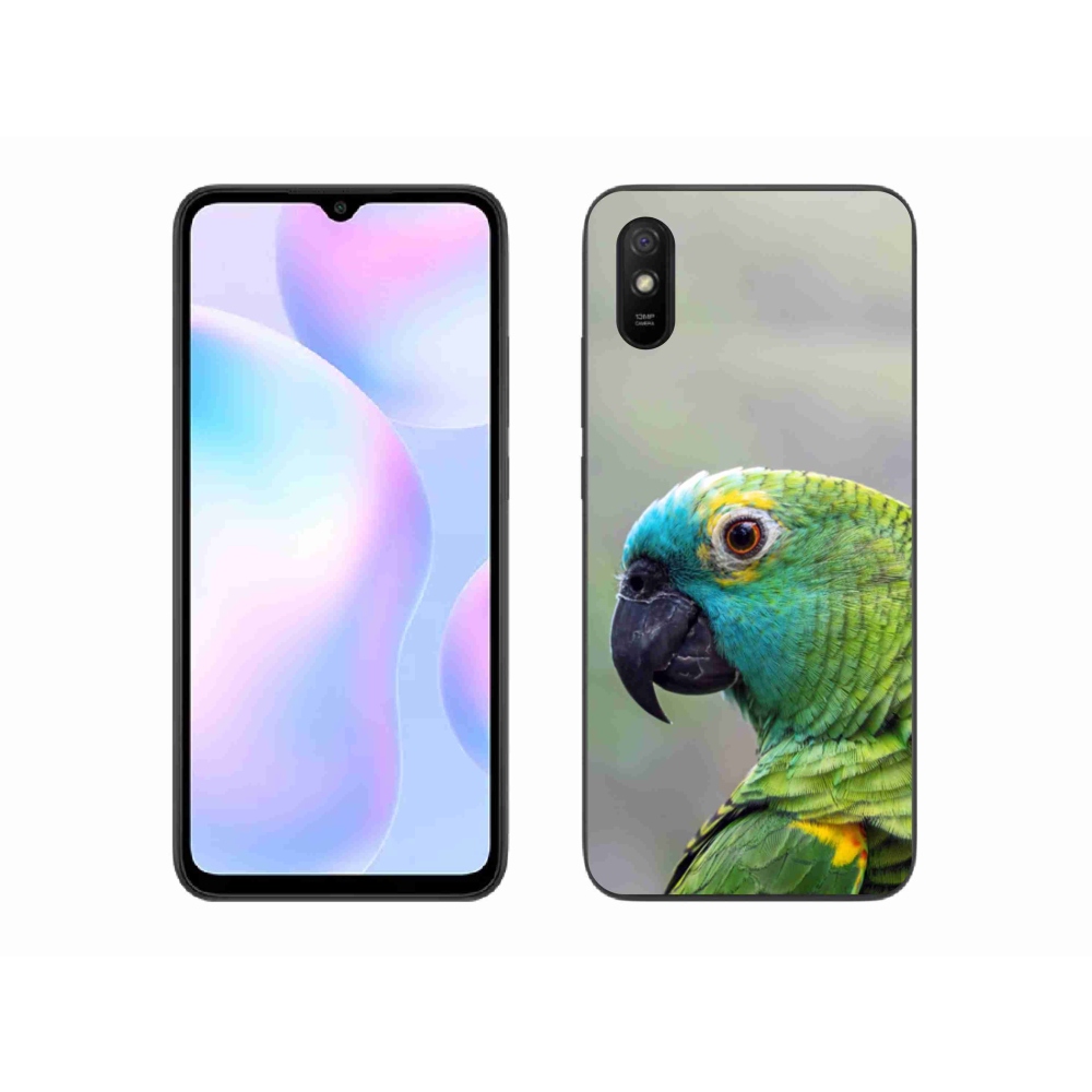 Gelový kryt mmCase na Xiaomi Redmi 9A - papoušek amazoňan