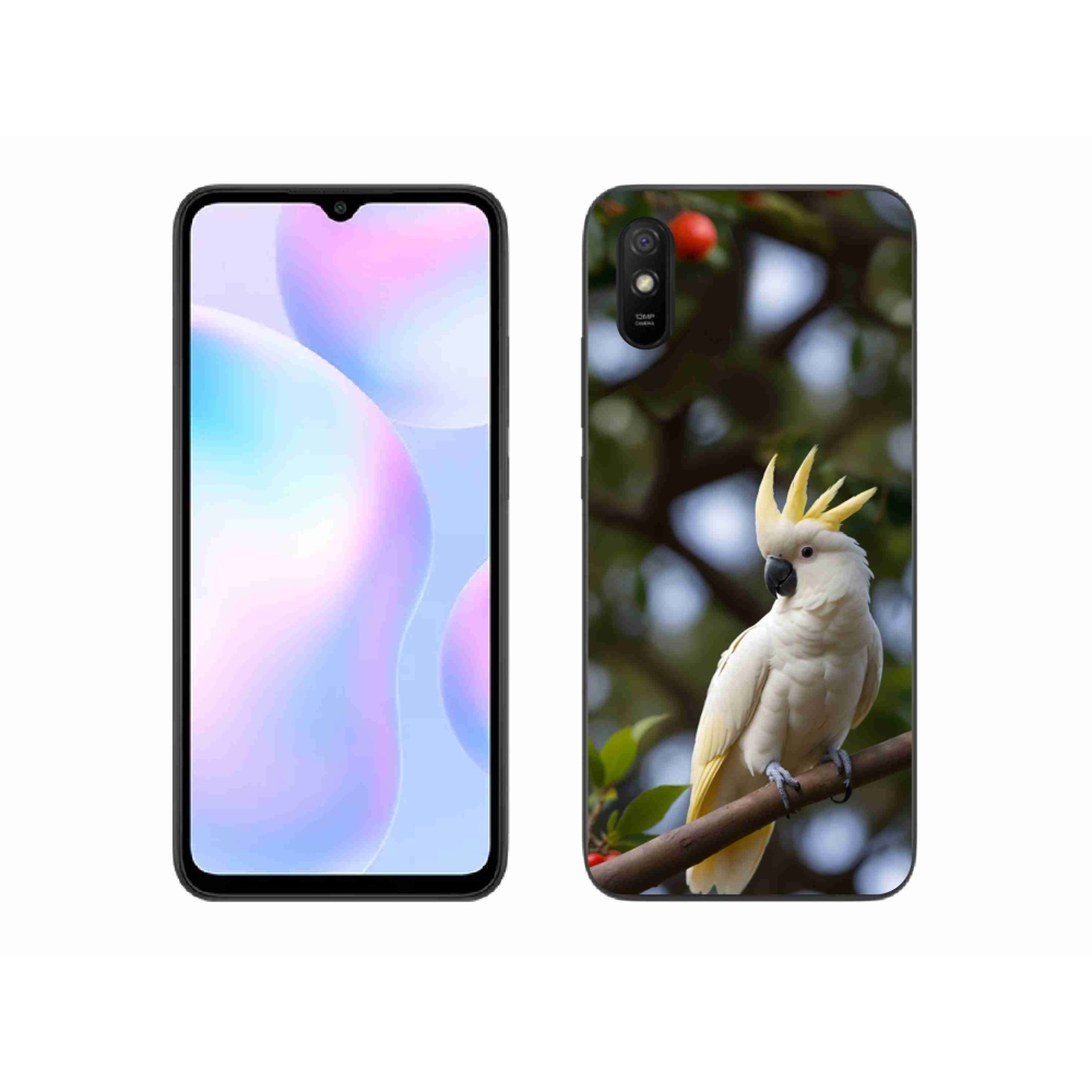 Gelový kryt mmCase na Xiaomi Redmi 9A - papoušek kakadu 3