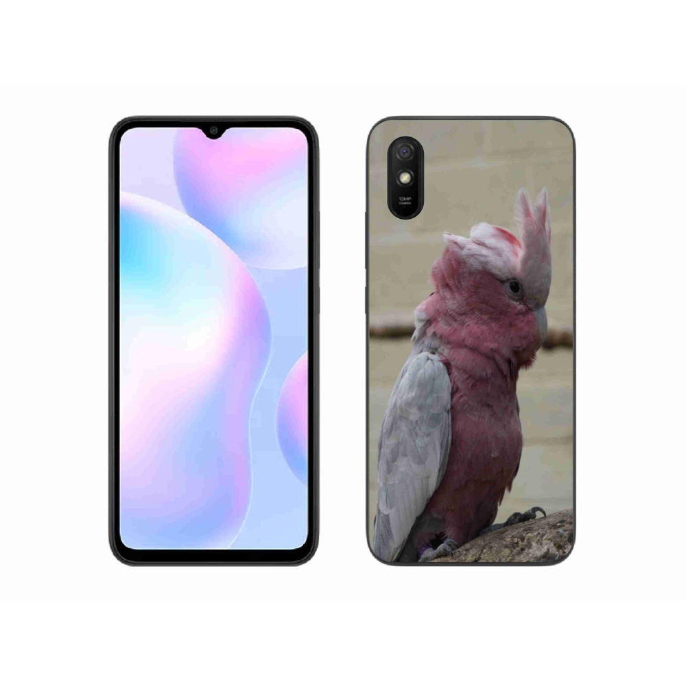 Gelový kryt mmCase na Xiaomi Redmi 9A - papoušek kakadu růžový