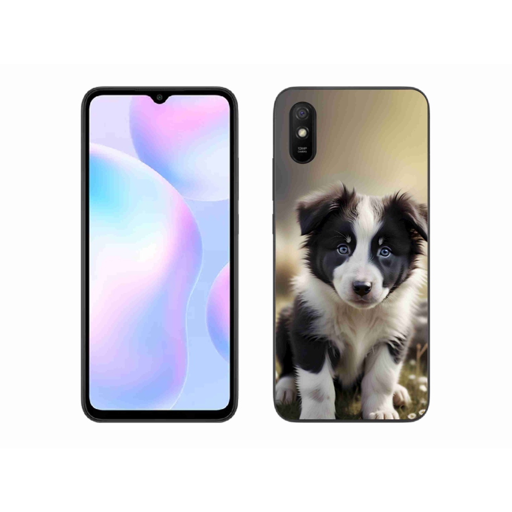 Gelový kryt mmCase na Xiaomi Redmi 9A - roztomilá border kolie