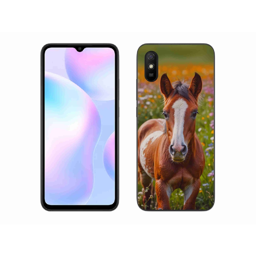 Gelový kryt mmCase na Xiaomi Redmi 9A - roztomilé hříbě