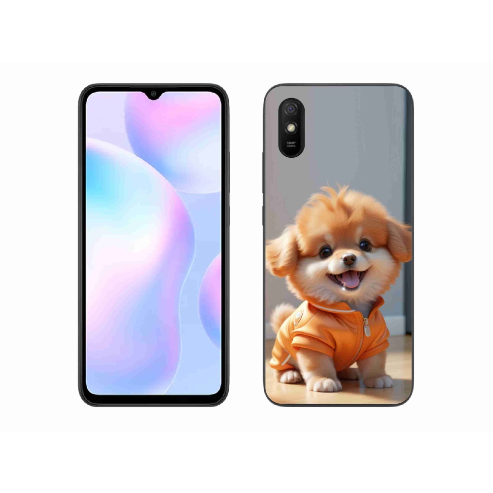 Gelový kryt mmCase na Xiaomi Redmi 9A - roztomilý pomeranian v mikině