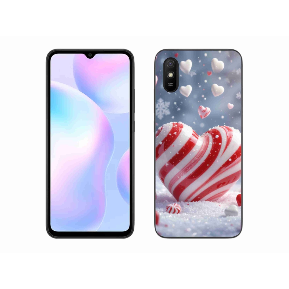 Gelový kryt mmCase na Xiaomi Redmi 9A - sladké srdce