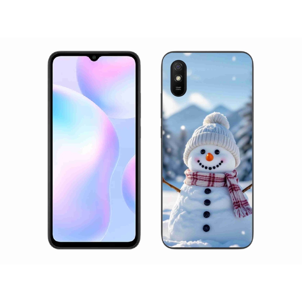 Gelový kryt mmCase na Xiaomi Redmi 9A - sněhulák 3