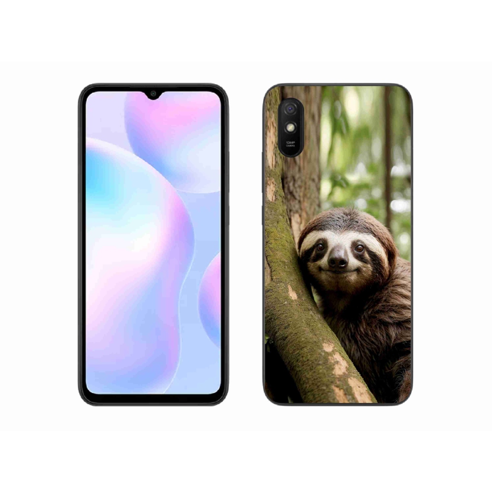Gelový kryt mmCase na Xiaomi Redmi 9A - usměvavý lenochod