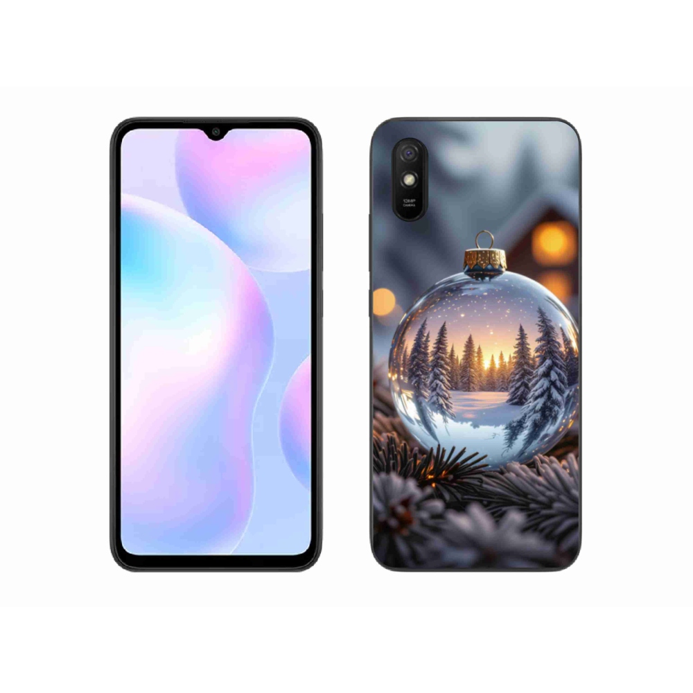 Gelový kryt mmCase na Xiaomi Redmi 9A - vánoční ozdoba