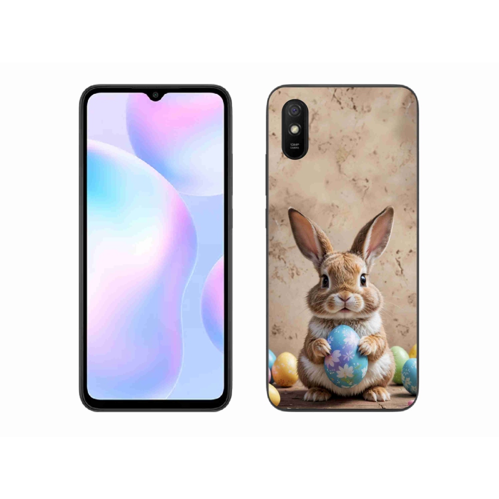 Gelový kryt mmCase na Xiaomi Redmi 9A - velikonoční králíček
