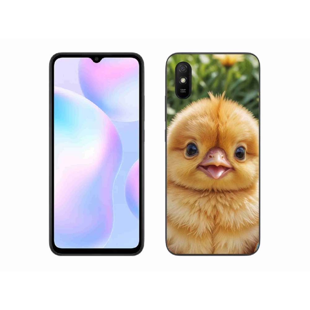 Gelový kryt mmCase na Xiaomi Redmi 9A - veselé kuřátko