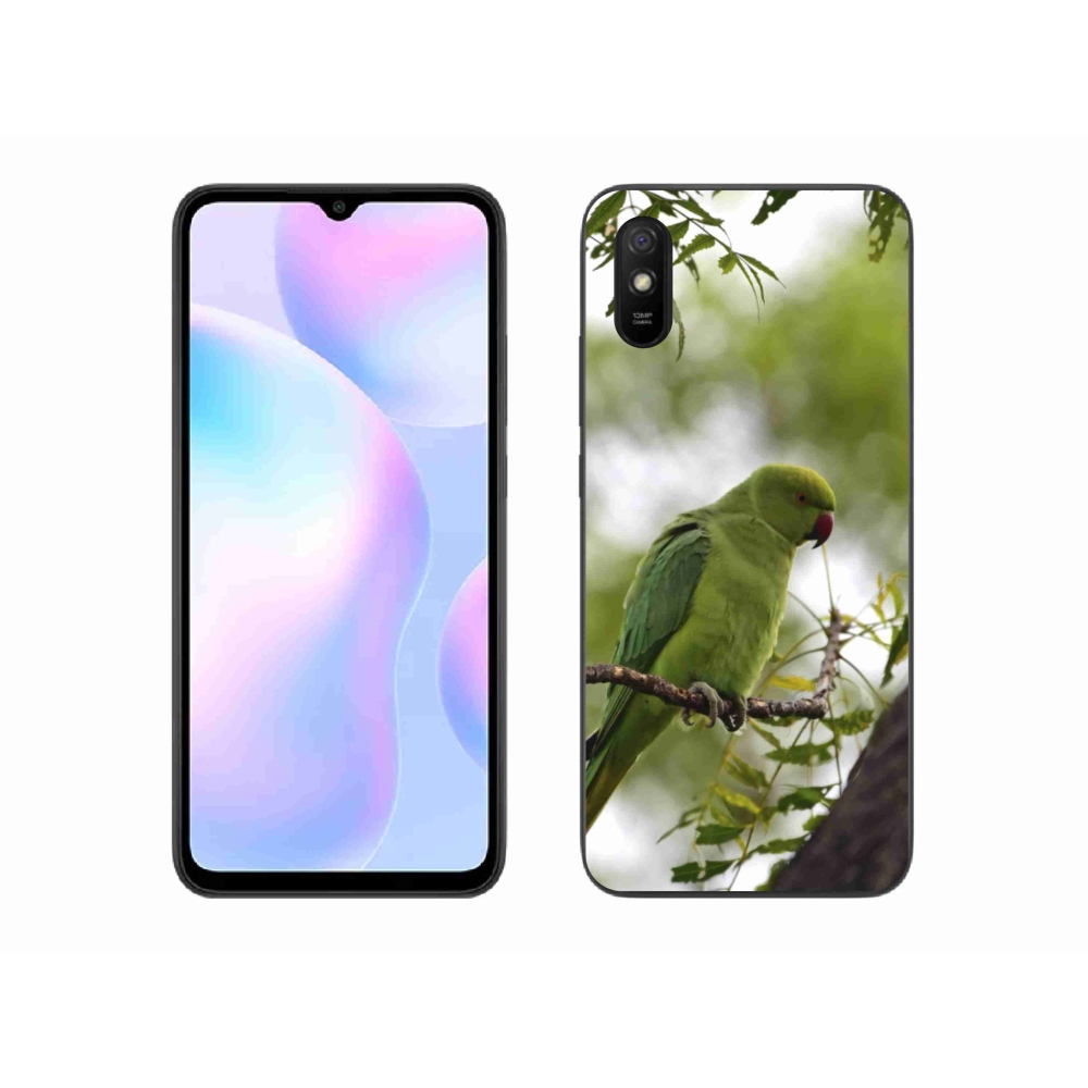 Gelový kryt mmCase na Xiaomi Redmi 9A - zelený papoušek