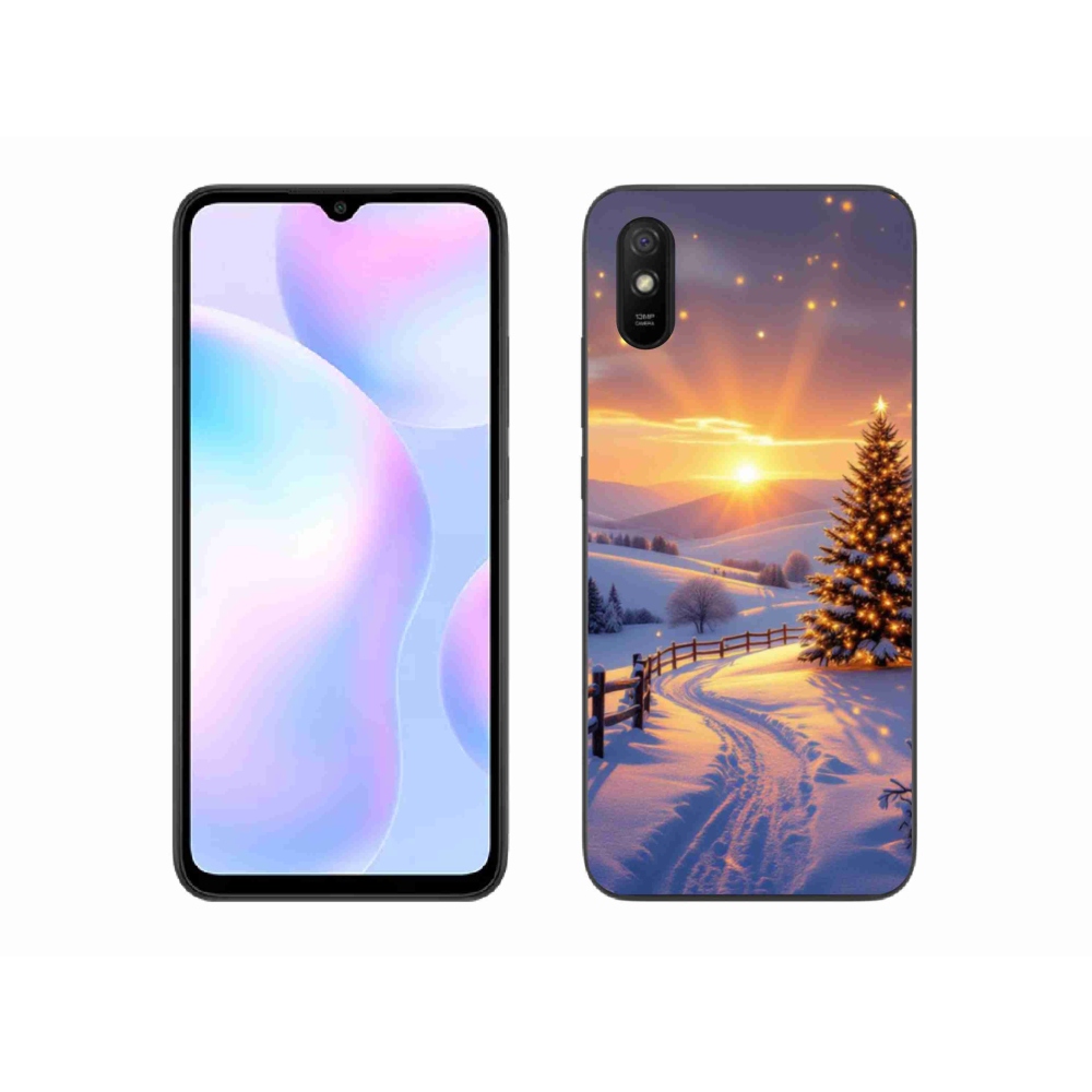 Gelový kryt mmCase na Xiaomi Redmi 9A - zimní krajina
