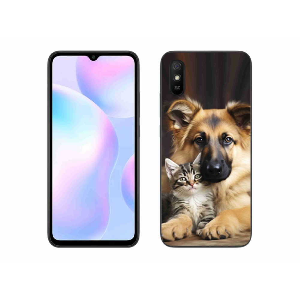 Gelový kryt mmCase na Xiaomi Redmi 9A - zvířecí přátelství