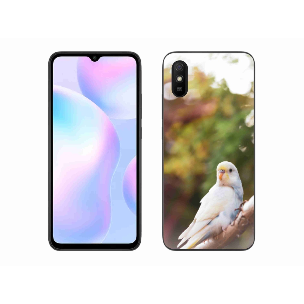 Gelový kryt mmCase na Xiaomi Redmi 9AT - andulka bílá