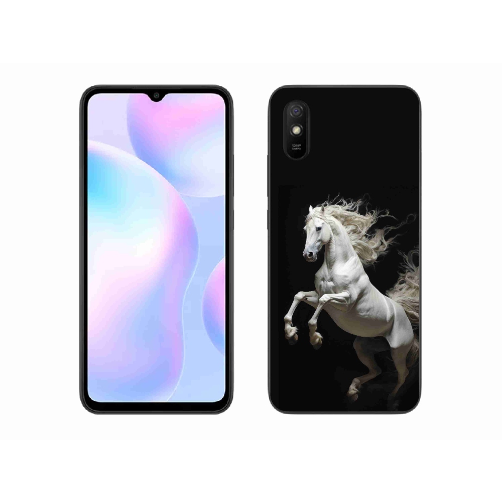 Gelový kryt mmCase na Xiaomi Redmi 9AT - bílý kůň 4