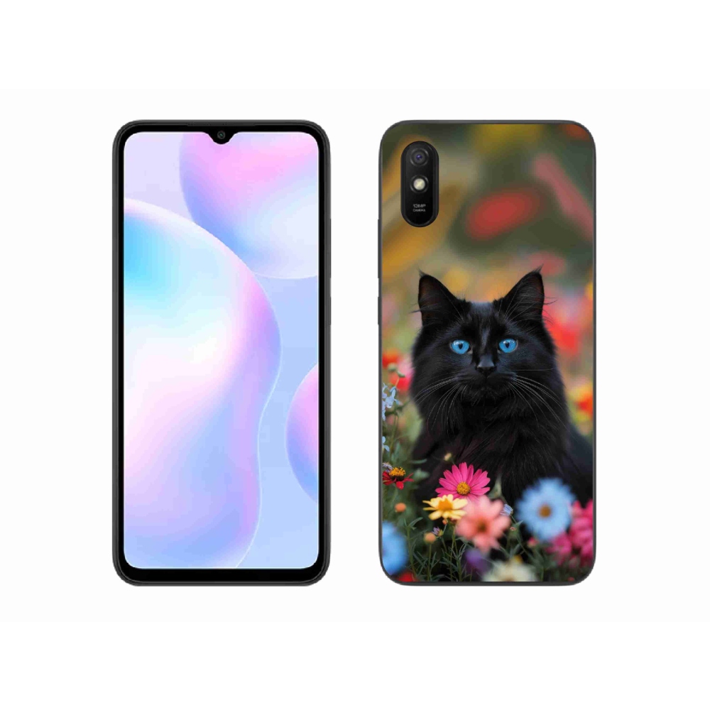 Gelový kryt mmCase na Xiaomi Redmi 9AT - černé kotě 4