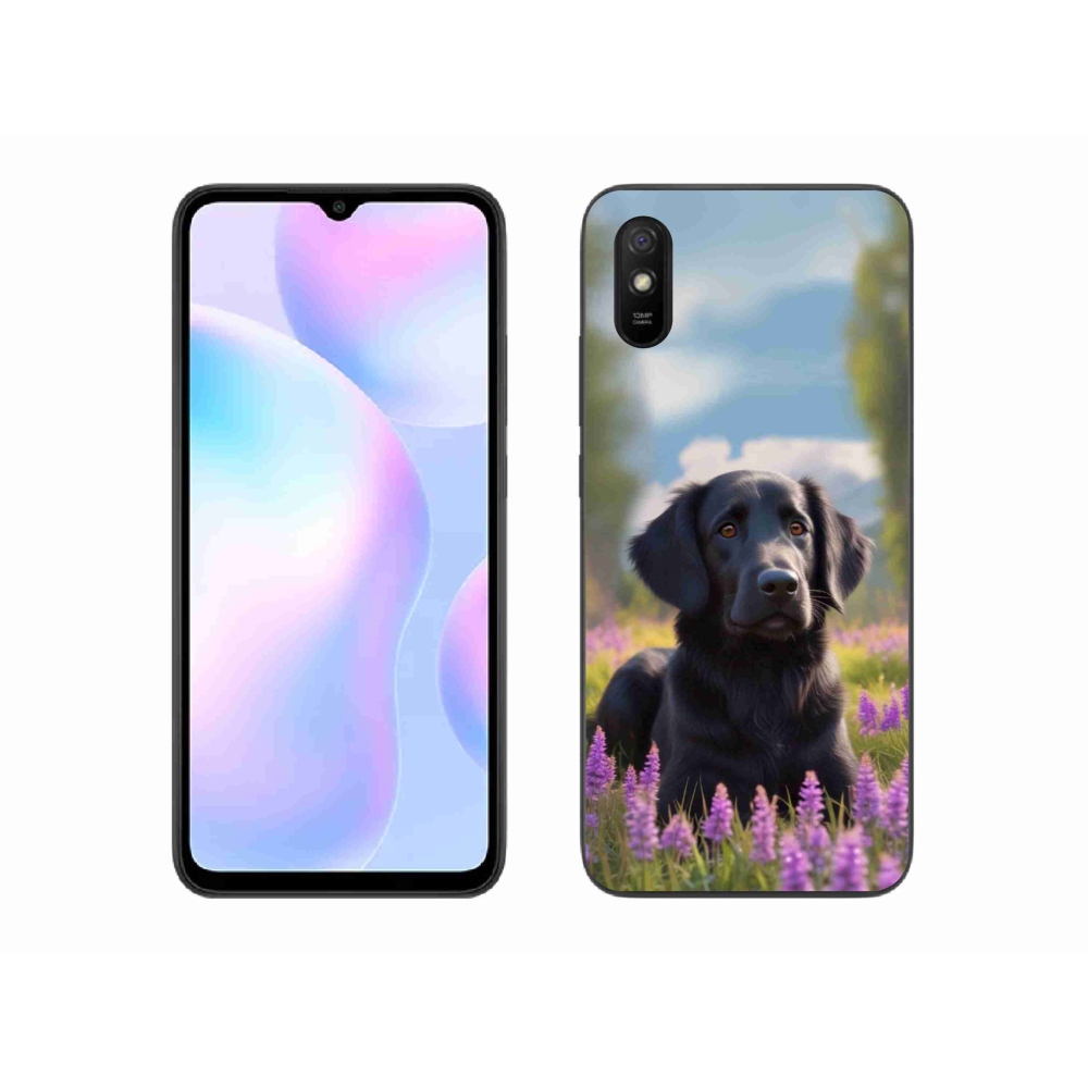 Gelový kryt mmCase na Xiaomi Redmi 9AT - elegantní černý retrívr