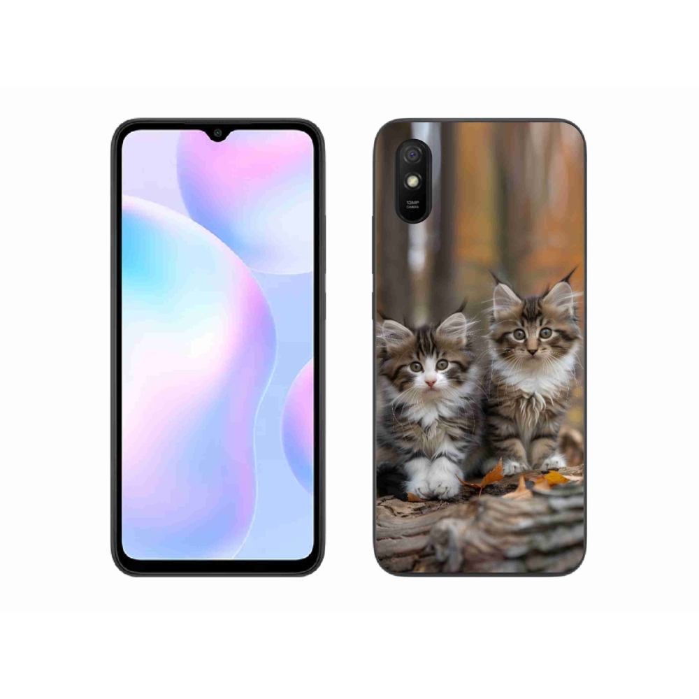 Gelový kryt mmCase na Xiaomi Redmi 9AT - kočičí duo 3