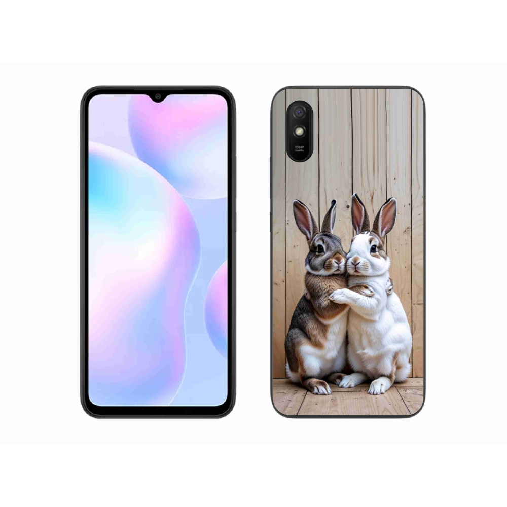 Gelový kryt mmCase na Xiaomi Redmi 9AT - králičí pár
