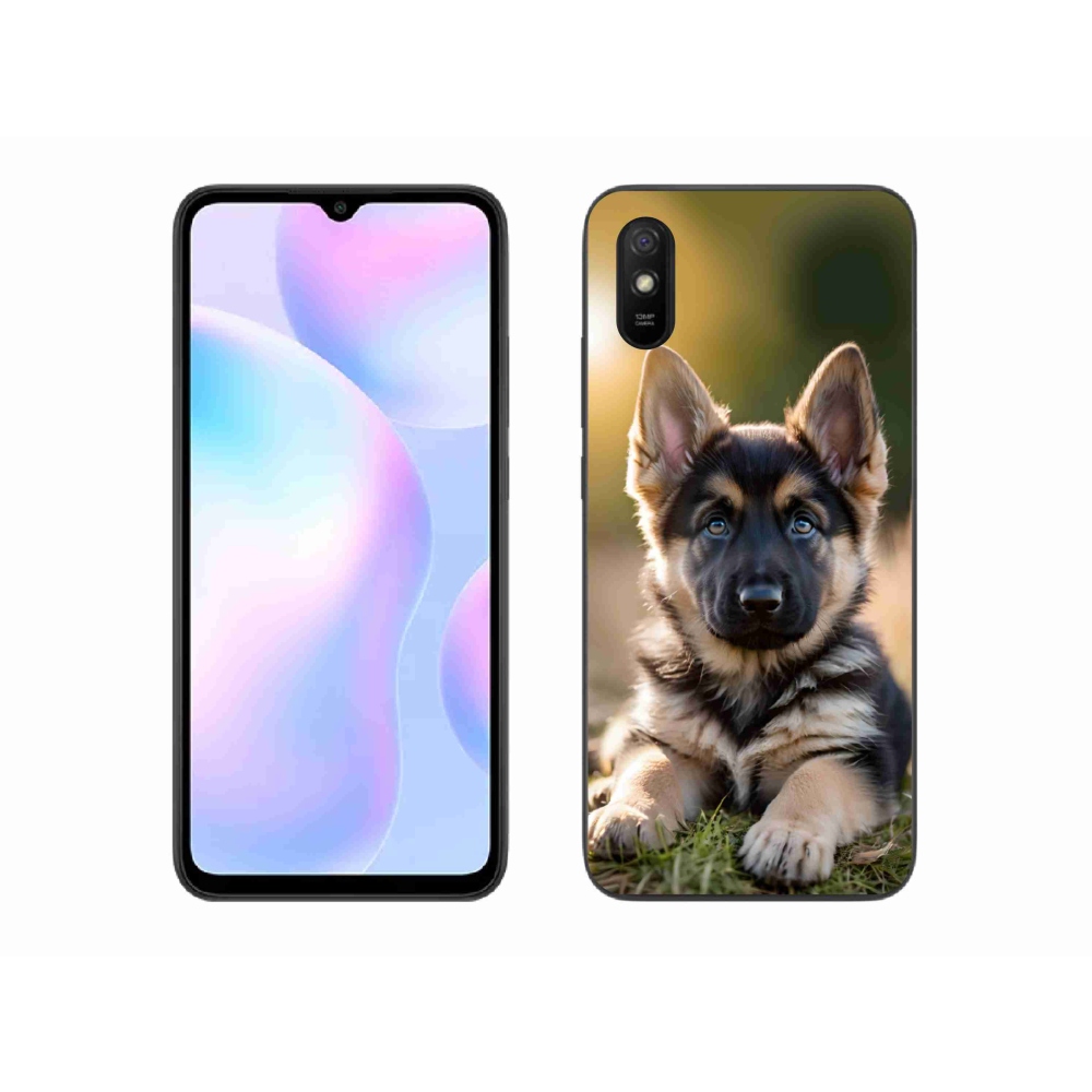Gelový kryt mmCase na Xiaomi Redmi 9AT - německý ovčák v přírodě