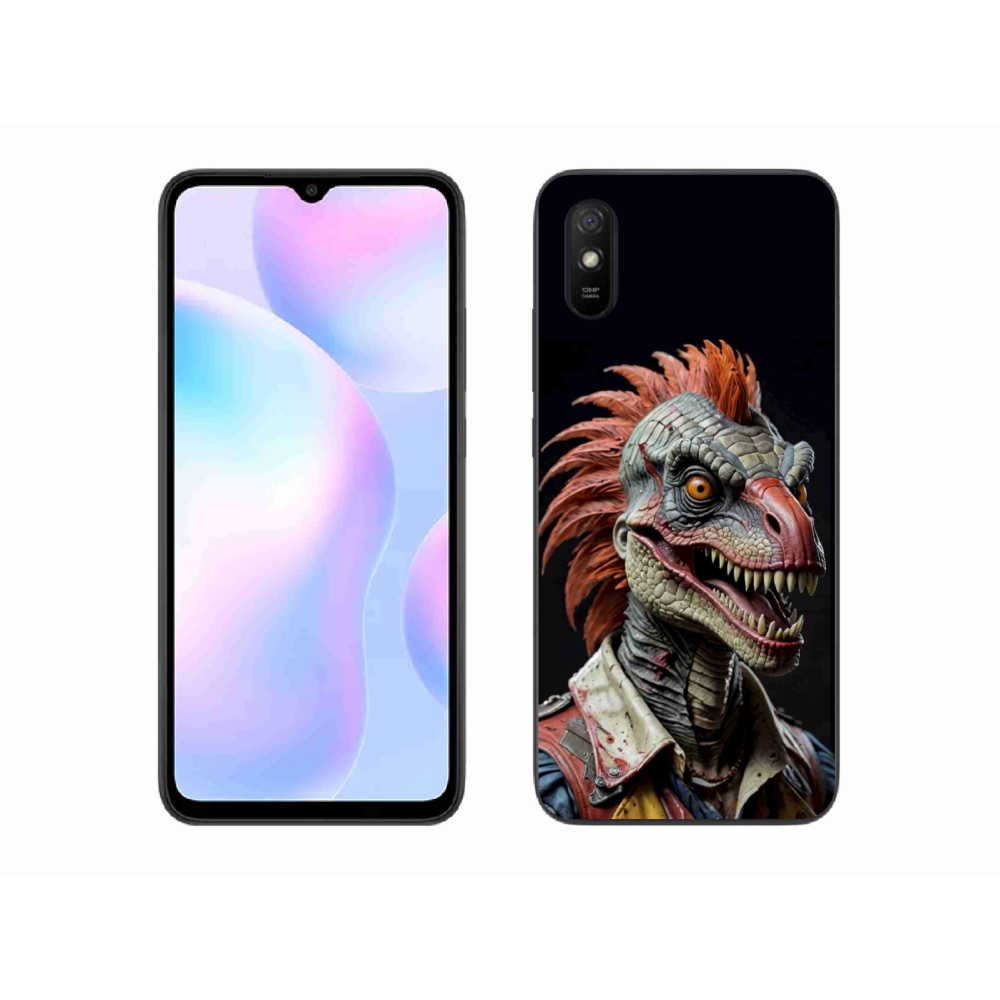 Gelový kryt mmCase na Xiaomi Redmi 9AT - punk dinosaurus
