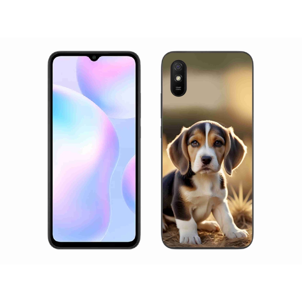 Gelový kryt mmCase na Xiaomi Redmi 9AT - roztomilý bígl